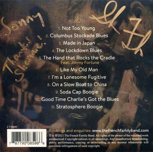 Sonny and Stu CD Back Cover